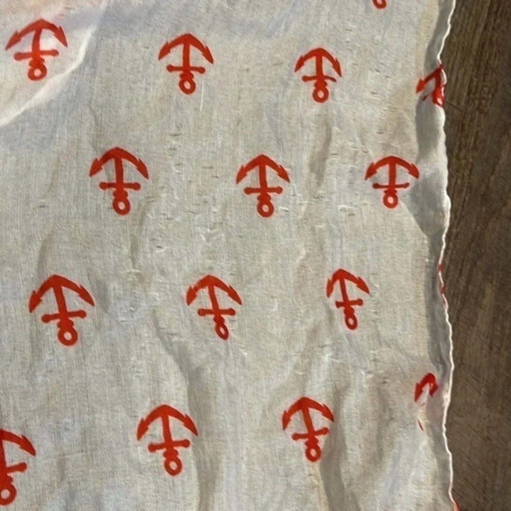 Nautical anchor scarf